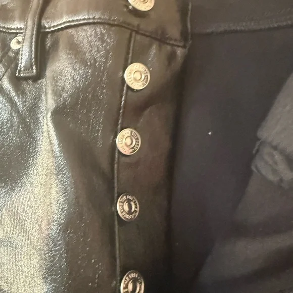 Free people - We the Free - phoenix coated vegan leather pants size 29 nwot - Picture 5 of 12